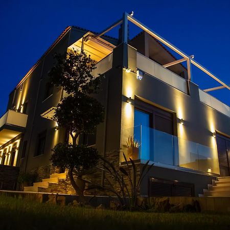 A Cozy Eco Villa By The Sea Gouves Bagian luar foto